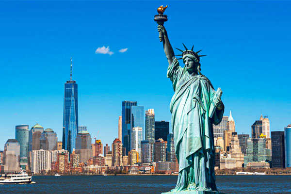 Symbol of New York and the USA Liberty Enlightening the World