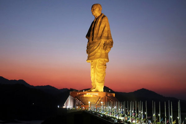 The Statue of Unity -depicting a fighter for Indian independence