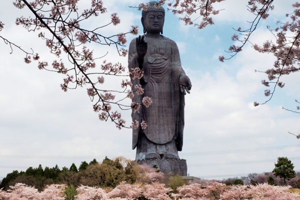 Ushiku Daibutsu in Ushiku, Japan